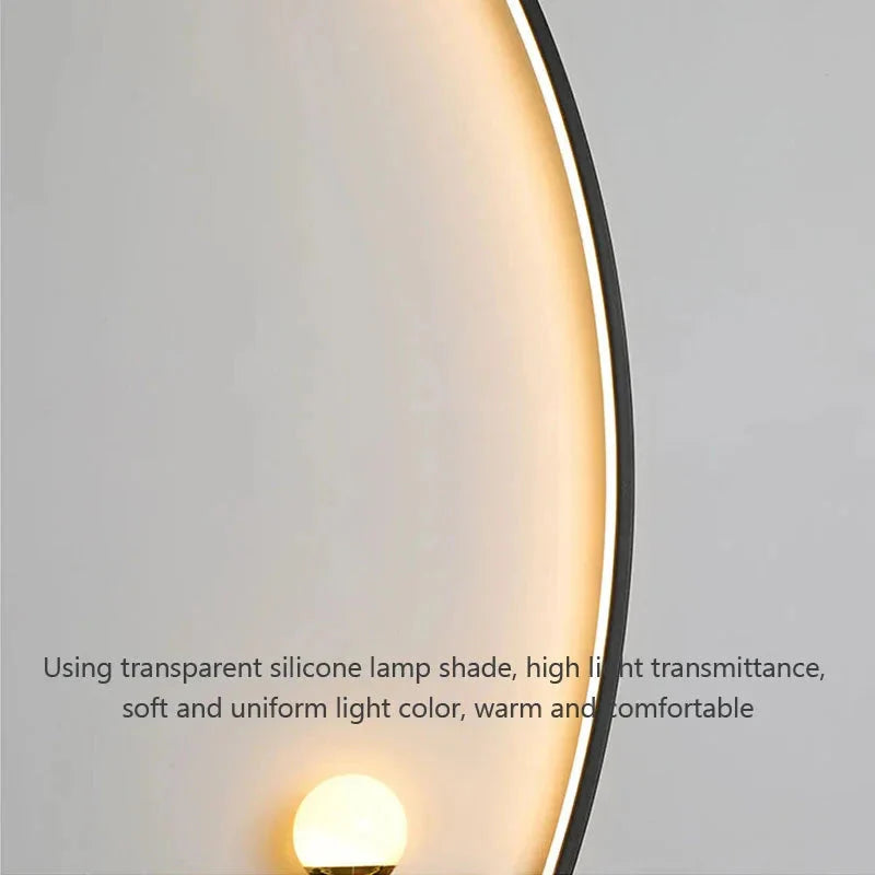 Modern LED Wall Lamp โ Minimalist Art Design for Bedroom, Living Room, and Bathroom, Gold/Black